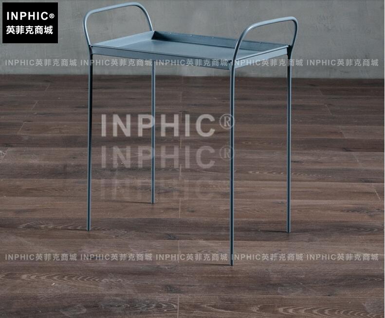 INPHIC-北歐金屬簡約個性茶幾 黑藍 美法式鄉村工業風沙發椅鐵藝邊幾-B款