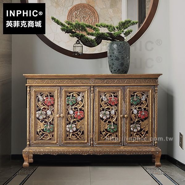 INPHIC-客廳泰國玄關櫃傢俱臥室儲物櫃門廳東南亞