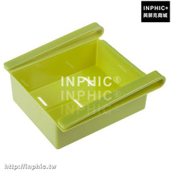 INPHIC-廚房用品收納架冰箱保鮮隔板層多用整理架抽動式分類置物盒儲物架-綠色