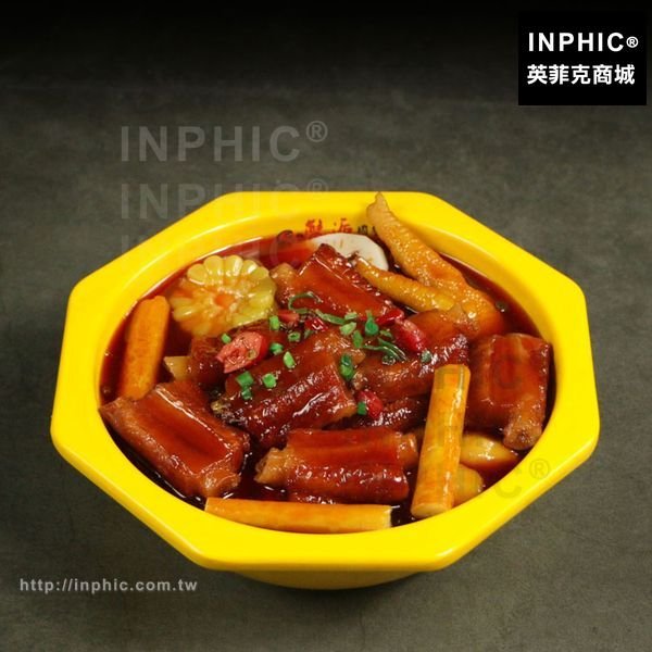 INPHIC-燜鍋菜餚蟹煲火鍋訂製多嘴肉仿真食品模型假菜中餐