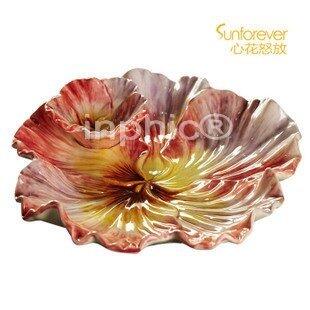 INPHIC-田園個性工藝擺設時尚家居瓷器花瓣果盤果碗果盆裝飾品