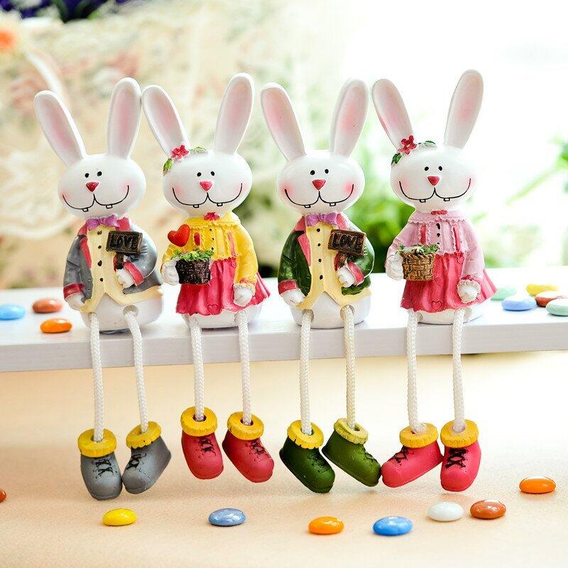 INPHIC-脂娃娃擺件 田園工藝品 裝飾品擺設兔子吊腳娃娃  大款