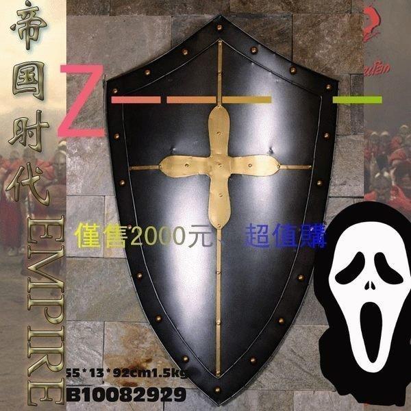 INPHIC-中世紀騎士盾牌武士盾牌裝飾品咖啡館裝飾品