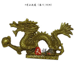 INPHIC-宗教 銅龍擺件工藝品 開光純銅生肖龍風水家居裝飾品擺設戲珠龍