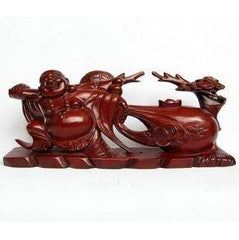 INPHIC-紅木雕工藝品擺飾 如意拖財佛 彌勒佛 布袋佛 大款50