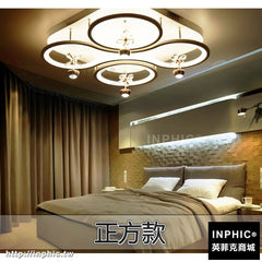 INPHIC-臥室燈簡約兒童房燈具LED吸頂燈客廳燈現代-正方款