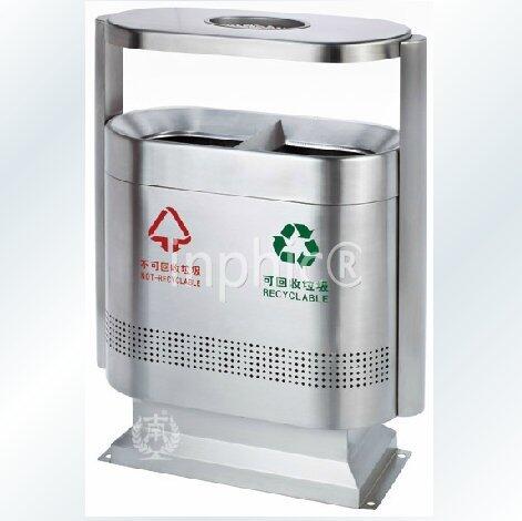 INPHIC-分類環保戶外垃圾桶 社區路邊校園附煙灰菸灰缸分類環保垃圾桶 烤漆
