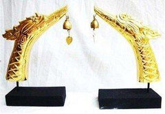 INPHIC-東南亞家居飾品 泰國進口 木雕金 龍鈴鐺