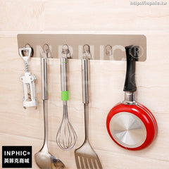 INPHIC-無痕掛勾掛鉤免打孔黏鉤吸壁式門後掛廚房壁掛免釘聯排掛勾掛鉤