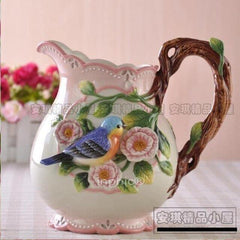 INPHIC-花香鳥語藍鳥花瓶花器花插臺面花瓶