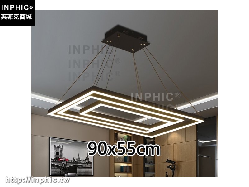 INPHIC-吊燈後現代簡約餐廳現代酒吧辦公室客廳燈工業風燈具-90x55cm