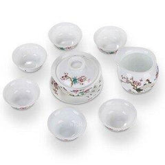 INPHIC-彩色雀梅竹鳥套組 整套茶具8頭陶瓷功夫茶具套裝套組