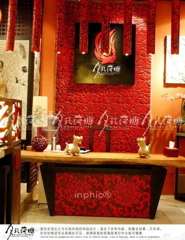 INPHIC-工藝品 電視背景牆 立體牆磚 文化牆 收銀臺北京牆花影牆式