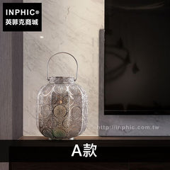 INPHIC-別墅桌面鐵藝風燈會所東南亞泰式擺飾擺設-A款