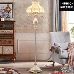 INPHIC-書房落地燈歐式帶茶幾床頭臥室美式簡約客廳檯燈-珍珠