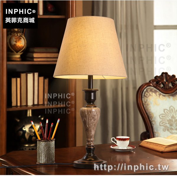 INPHIC-臥室床頭美式歐式田園裝飾檯燈復古飯店