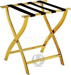 INPHIC-不銹鋼行李架 可折疊經典歐式客房家用行李架置物架 鏡金