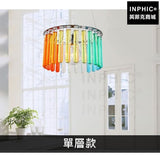 INPHIC-燈泡臥室現代圓形簡約吊燈陽檯燈玻璃長線北歐-單層款