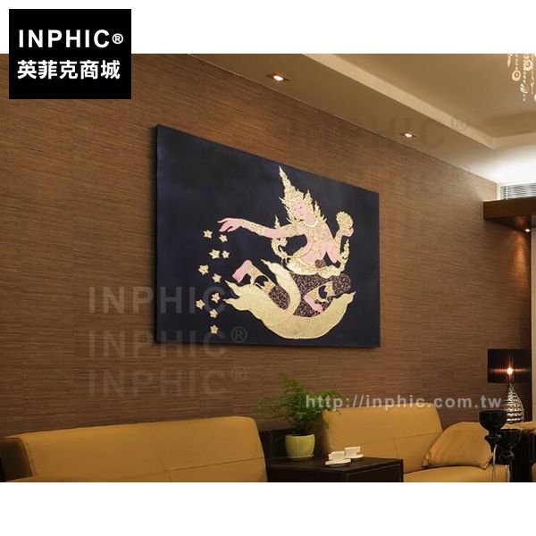 INPHIC-牆飾裝飾畫裝飾品泰佛佛像東南亞壁畫金箔掛畫泰國禪意
