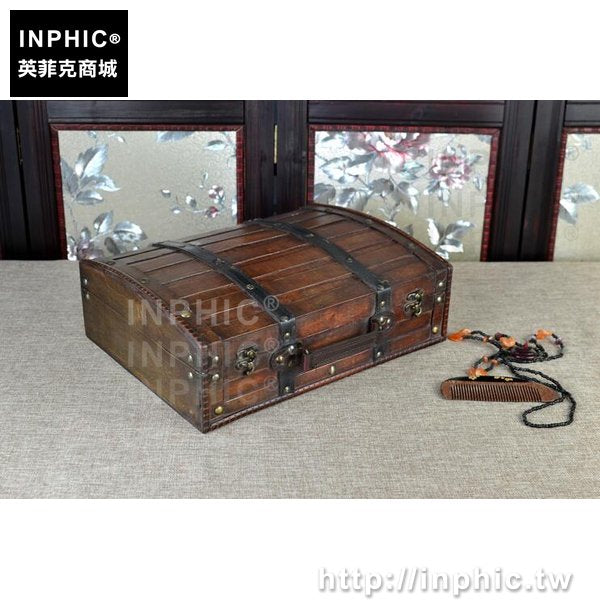 INPHIC-木箱儲物箱復古寶箱做舊手提箱分格仿古桌面收納手工