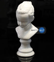 INPHIC-歐式田園風格 白瓷碎紋天使半身雕塑 家居裝飾品擺飾 陶瓷擺設