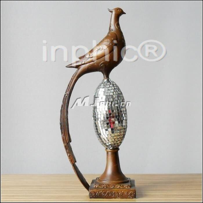 INPHIC-歐式客廳裝飾擺飾傢俱飾品泰國田園家居富貴鳥(對)