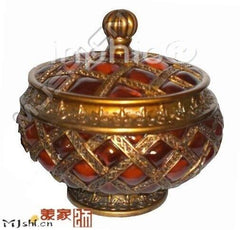 INPHIC-歐式田園風情果盤復古家居擺飾透明果盤