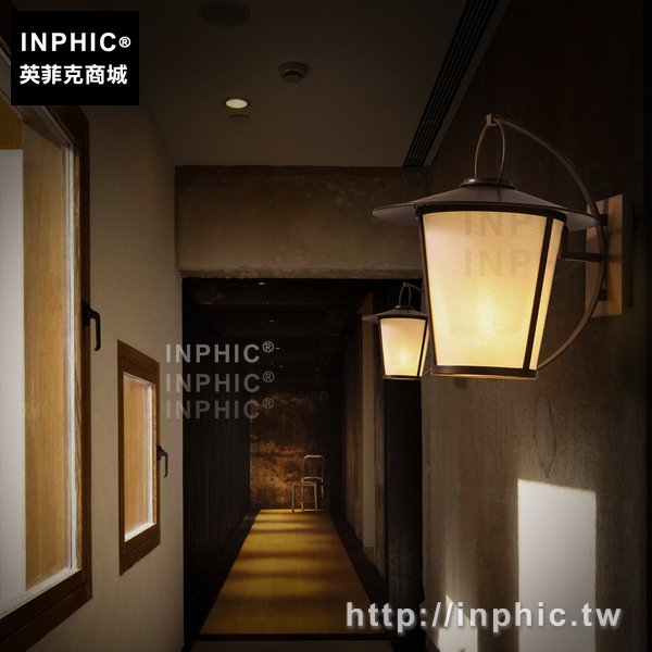 INPHIC-北歐日式壁燈陽臺美式布質復古床頭餐廳臥室走廊