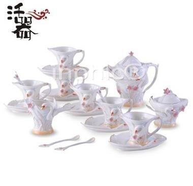 INPHIC-天鵝之吻 新款 骨瓷咖啡杯套裝