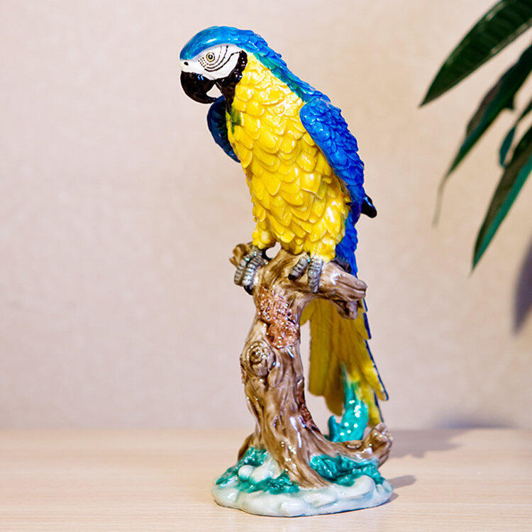 INPHIC-鸚鵡 創意家居裝飾擺飾 書房辦公室裝飾 樹脂工藝F
