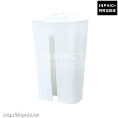 INPHIC-超市塑膠袋購物袋整理收納盒垃圾袋收納架壁掛紙巾盒置物廚房抽取-白色