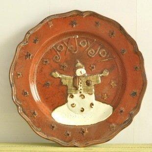 INPHIC-歐式田園飾品 客廳臥室書房擺飾 高溫窯變陶瓷 超大雪人裝飾盤子