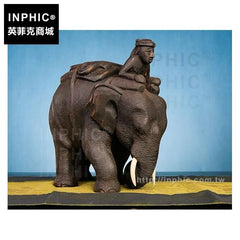 INPHIC-客廳擺設木雕大象東南亞大象工藝品桌面裝飾品擺飾泰國