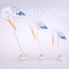 INPHIC-熱銷新款 彩繪木質海鳥 裝飾套件木質擺飾家居擺設