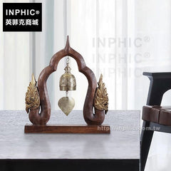 INPHIC-風鈴銅鈴泰國工藝品擺飾龍頭東南亞桌面裝飾木雕