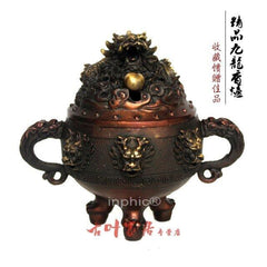 INPHIC-精品純銅盤香爐 熏香爐擺飾九龍香爐家居裝飾工藝品擺飾