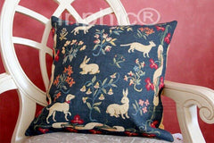 INPHIC-錦繡 方墊套 靠墊套  神秘園 藍