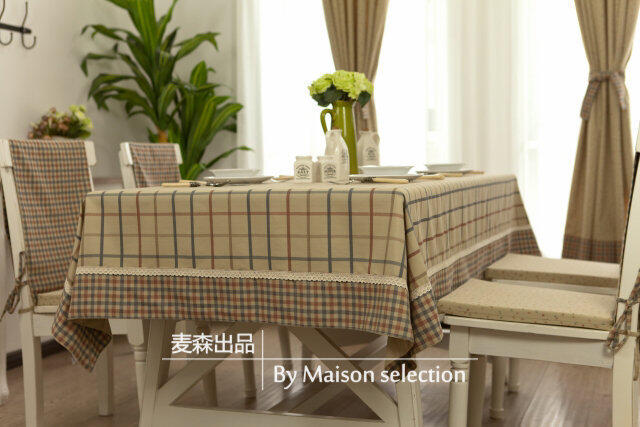 INPHIC-鄉村風大格子 桌布臺布餐桌布茶幾布
