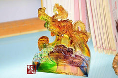 INPHIC-開光擺件琉璃商務辦公用品家庭平安吉擺設龍升太平名片夾