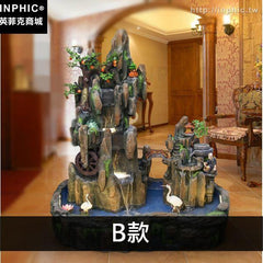INPHIC-禮品大型擺件假山裝飾客廳辦公室流水噴泉風水-B款