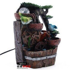 INPHIC-歐式家居 裝飾噴泉樹脂工藝品 擺飾 流水加濕器 水車