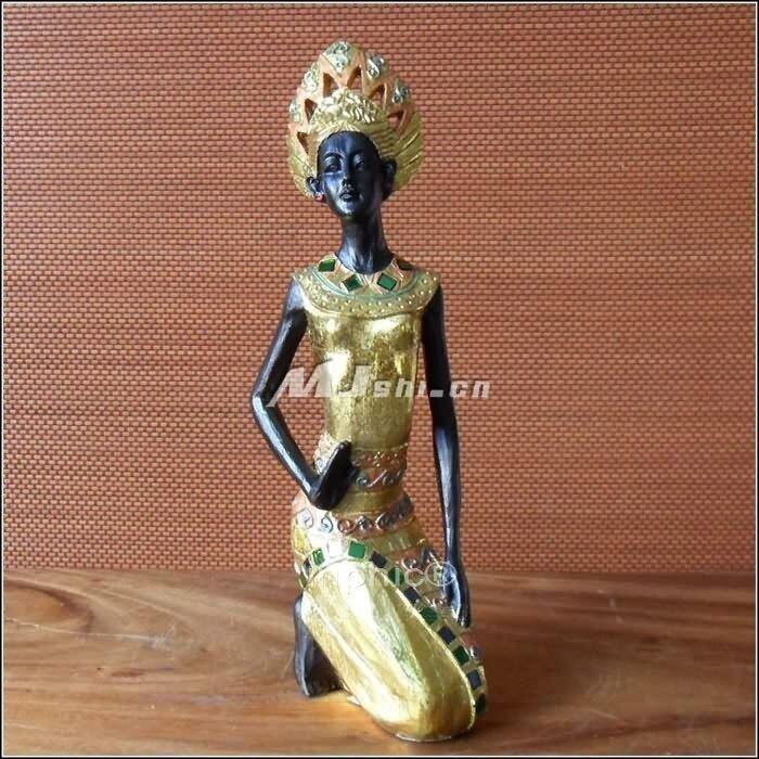 INPHIC-東南亞風格 佛像 泰式裝修 家居飾品 工藝品擺飾 傢俱 跪姿泰女