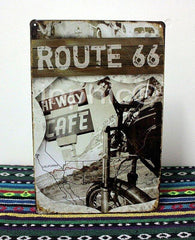 INPHIC-鐵皮畫 手繪裝飾畫 酒吧咖啡廳 66號高速系列