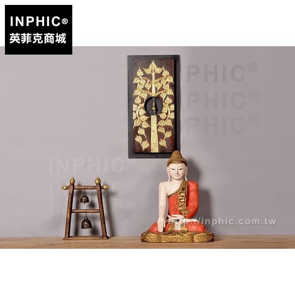 INPHIC-民宿酒店會所東南亞泰式壁飾牆上裝飾品菩提樹金箔