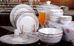 INPHIC-餐具套裝56頭正宗骨瓷韓式盤子景德鎮陶瓷器碗送