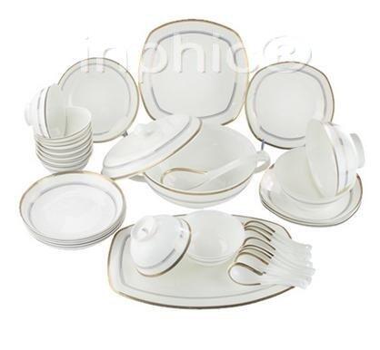 INPHIC-餐具套件骨瓷36頭中餐具（月光之夜） 10人套裝餐具雅誠德