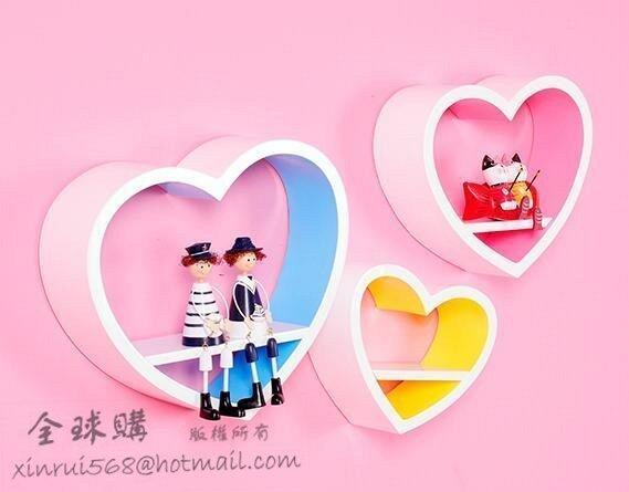 INPHIC-新款 心型擱板三件套 擱板 置物架 裝飾架 牆壁架