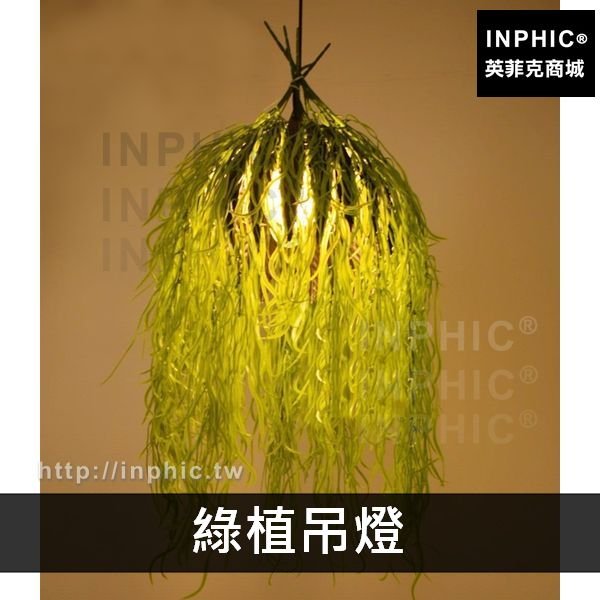 INPHIC-燒烤仿植物胡桃音樂主題餐廳花草裝飾-綠植吊燈