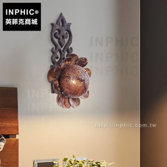 INPHIC-泰國餐廳別墅燈飾會所椰殼壁燈燈具酒店東南亞