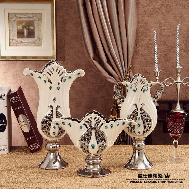INPHIC-新款藍寶石陶瓷花瓶花器 現代擺設瓷器工藝品 新房擺飾